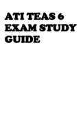 ATI TEAS 6 EXAM STUDY GUIDE