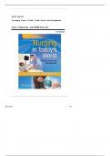 Test Bank - Nursing in Today's World: Trends, Issues, and Management, 12th Edition| ultimate guide A+.