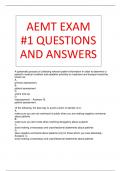 AEMT EXAM #1 QUESTIONS AND ANSWERS