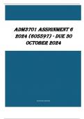 ADM3701 Assignment 6 2024 (605597) - DUE 30 October 2024