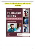 Test Bank For Professional Nursing 10th Edition by Beth Black 9780323776653 Chapter 1-16 All Chapters |  Complete Guide A+