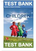 Test Bank for Children 14th Edition by John W. Santrock , ISBN: 9781260073935 |All Chapters Covered||Complete Guide A+|