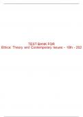 Test Bank For Ethics: Theory and Contemporary Issues - 10th - 2024 All Chapters - 9780357798539