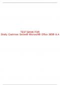 Test Bank For Shelly Cashman Series® Microsoft® Office 365® & Access 2019 Comprehensive - 1st - 2020 All Chapters - 9780357026397