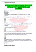 WONDERLIC TEST NEWEST 2024-2025 ACTUAL TEST QUESTIONS AND ANSWERS