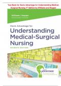 Test Bank for Davis Advantage for Understanding Medical- Surgical Nursing 7th Edition by Williams and Hopper (STUVIA)