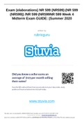 Exam (elaborations) NR 599 (NR599) (NR 599 (NR599)) /NR 599 (NR599NR 599 Week 4 Midterm Exam GUIDE: (Summer 2022)