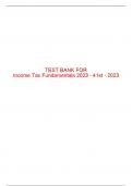 Test Bank For Income Tax Fundamentals 2023 - 41st - 2023 All Chapters - 9780357719527