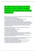 NU 608 Porths Chapter 46 Exam Questions and Correct Detailed Answers with Rationales (Already Graded A+)