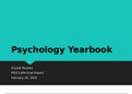 PSYC-110N Week 8 Assignment Final Project Psychology Yearbook