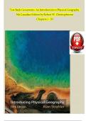 Test Bank in Conjunction with Geosystems An Introduction to Physical Geography,Christopherson,9e