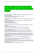 NU 606 Midterm Exam Questions and Answers All Correct 2024 New Update