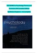 Test bank for psychology themes and variations 3rd canadian edition by weiten