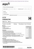 Actual 2024 AQA GCSE PHYSICS 8463/1F Paper 1 Foundation Tier Merged Question Paper + Mark Scheme + Insert