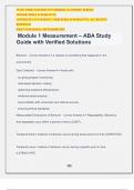 Module 1 Measurement – ABA Study Guide with Verified Solutions