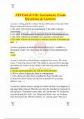 ATI End-of-Life Assessment, Exam Questions & Answers