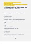 Articulating Boom Crane Practice Test #1 Questions and Answers