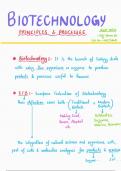 Biotechnology - Handmade Colourful Notes 