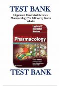 Test Bank For Lippincott Illustrated Reviews: Pharmacology 7th Edition by Karen Whalen | 9781496384133 | Chapter 1-48 |All Chapters with Answers and Rationals