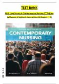 TEST BANK  Ethics and Issues in Contemporary Nursing 3rd Edition  by Margaret A. Burkhardt, Nancy Walton, All Chapters 1 - 20