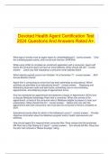 Devoted Health Agent Certification Test 2024 Questions And Answers Rated A+.