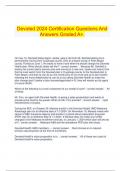  Devoted 2024 Certification Questions And Answers Graded A+.