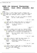 NURS 676 Advanced Pharmacology Midterm Exam (WCU) @Question And Answers