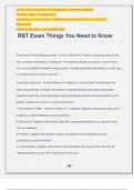 RBT Exam Things You Need to Know