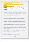 RBT Competency Assessment Study Guide