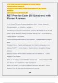 RBT Practice Exam (75 Questions) with Correct Answers