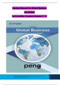 Solution Manual for Global Business, 5th Edition by Peng Mike, Verified Chapters 1 - 17, Complete Newest Version