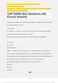 CAP GS859 Quiz Questions with Correct Answers