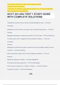 ACCT 241 ASU TEST 1 STUDY GUIDE WITH COMPLETE SOLUTIONS