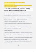 ACC 241 Exam 3 ASU Dallmus Study Guide with Complete Solutions