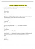 Capstone Worksheet 1 Questions 201 - 400 