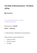 Test Bank of Microeconomics  7th Edition Jeffrey M. Perloff