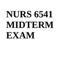 NURS 6541 MIDTERM EXAM