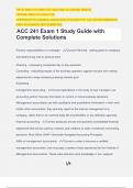 ACC 241 Exam 1 Study Guide with Complete Solutions