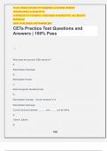 CETa Practice Test Questions and Answers | 100% Pass