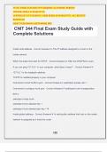 CNIT 344 Final Exam Study Guide with Complete Solutions