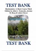 Supercharge Your Study Sessions with the Superior [Biochemistry A Short Course,Tymoczko ,3e] Test Bank