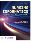 Test Bank For Nursing Informatics and the Foundation of Knowledge 6th Edition by Dee McGonigle, Kathleen Mastrian