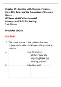 NURSING 112 Chapter 19: Assisting with Hygiene, Personal Care, Skin Care, and the Prevention of Pressure Ulcers Williams: deWit's Fundamental Concepts and Skills for Nursing, 5th Edition MULTIPLE CHOICE