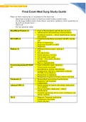 NURS 3205 Final Exam Study Guide Latest