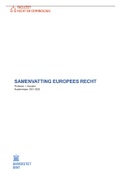 Samenvatting Europees recht 2021/2022