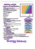 nutrition notes - chapter 10 (healthy weight)