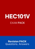 HEC101V - EXAM PACK (2022)