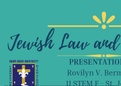 Jewish Law, Institutions, and Celebrations