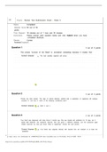 BIOL 1001 WEEK 5 EXAM WITH ANSWERS