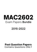MAC2602 - Exam Questions PACK (2015-2022)
